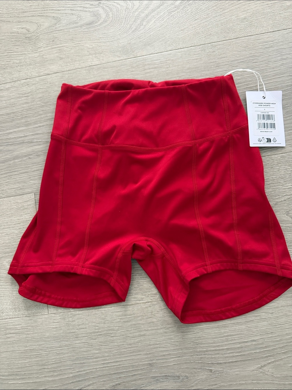 Gymshark Red Power High-Rise Shorts